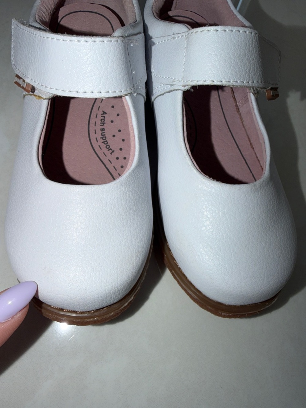 Pediped White Dress Shoes for Kids - size US 9 - 9.5, EU 26 - Picture 12 of 14
